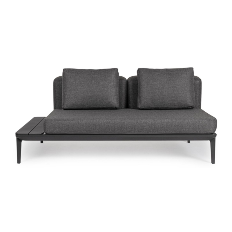 DIVANO LOUNGE IN ALLUMINIO ANTRACITE WG21 - MATRIX