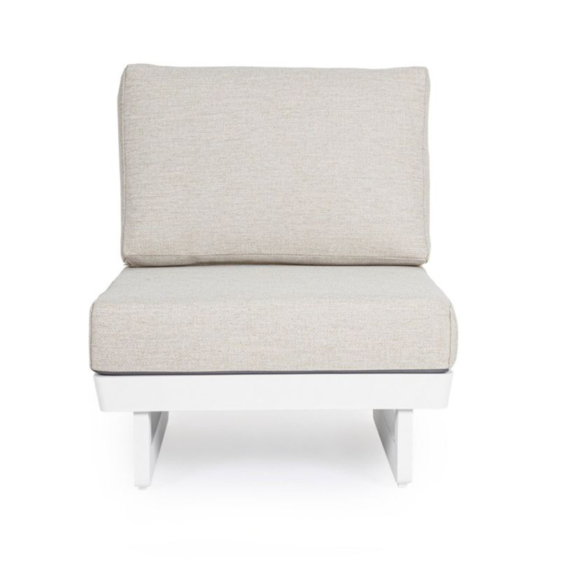 POLTRONA MODULARE IN ALLUMINIO BIANCO WG20 - INFINITY