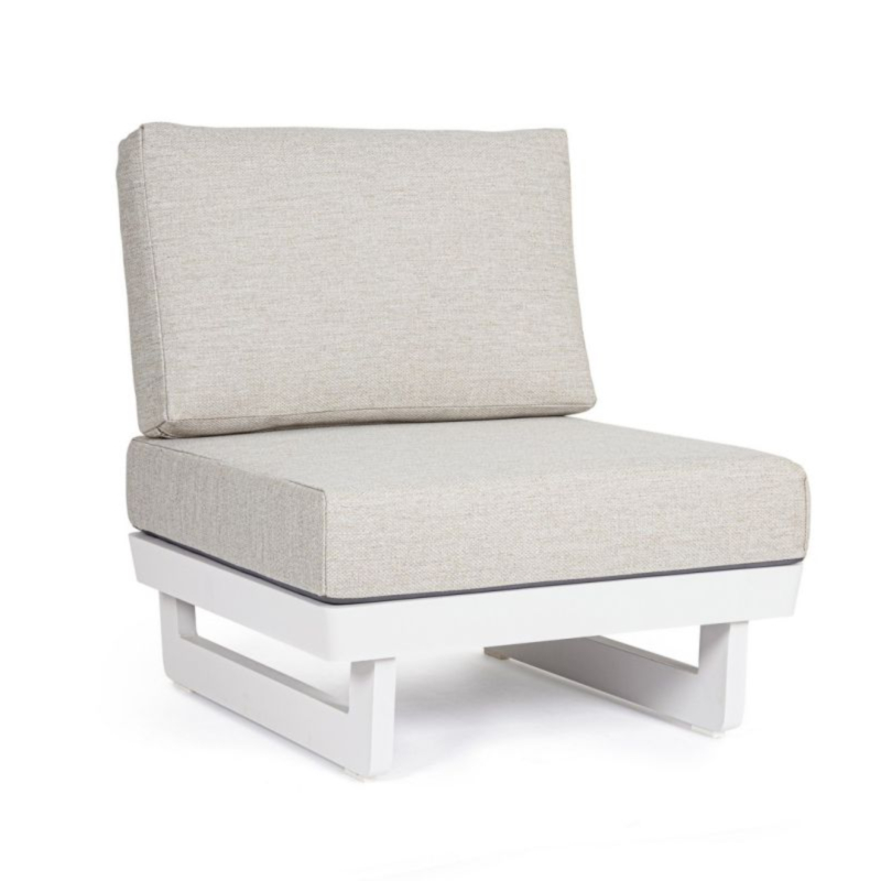POLTRONA MODULARE IN ALLUMINIO BIANCO WG20 - INFINITY