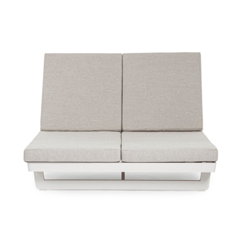 LETTINO DOPPIO IN ALLUMINIO BIANCO WG20 - INFINITY