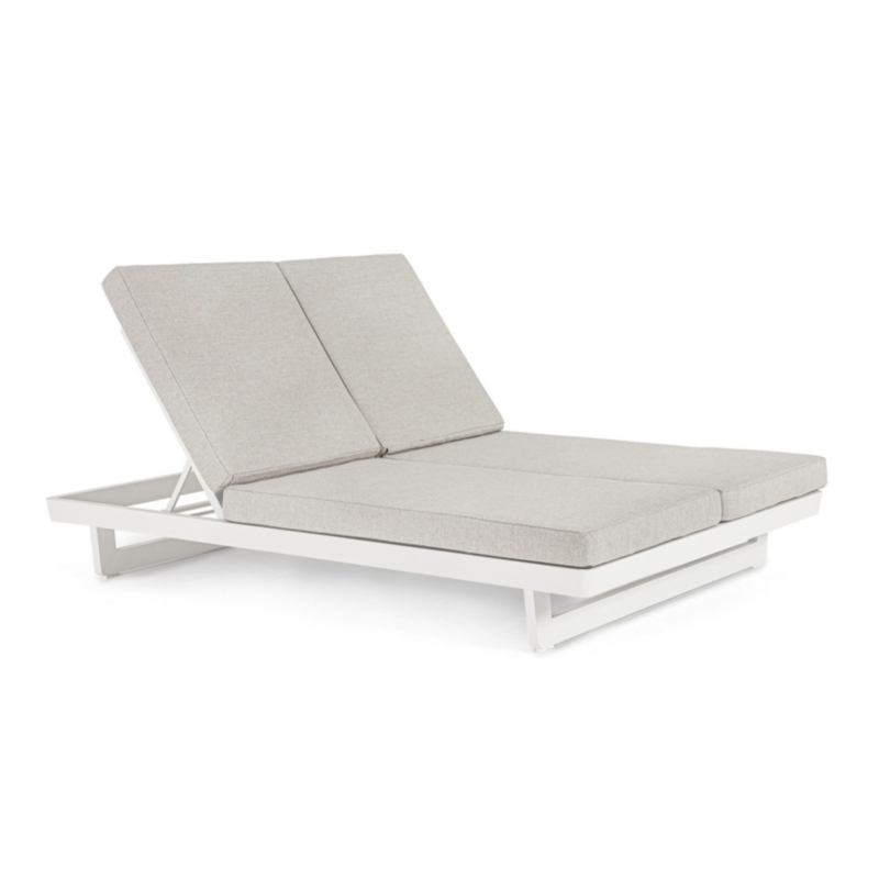 LETTINO DOPPIO IN ALLUMINIO BIANCO WG20 - INFINITY