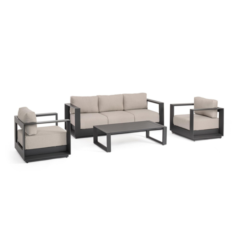 SET4 SALOTTO C-C MOSES ANTRACITE YK13