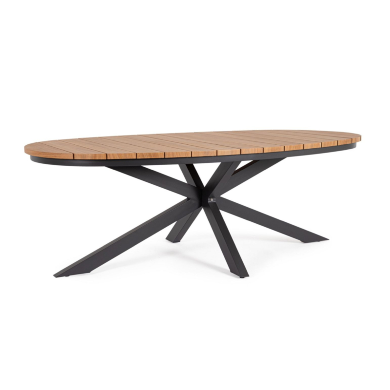 TAVOLO ZELMAR 218X115 ANTRACITE YK13