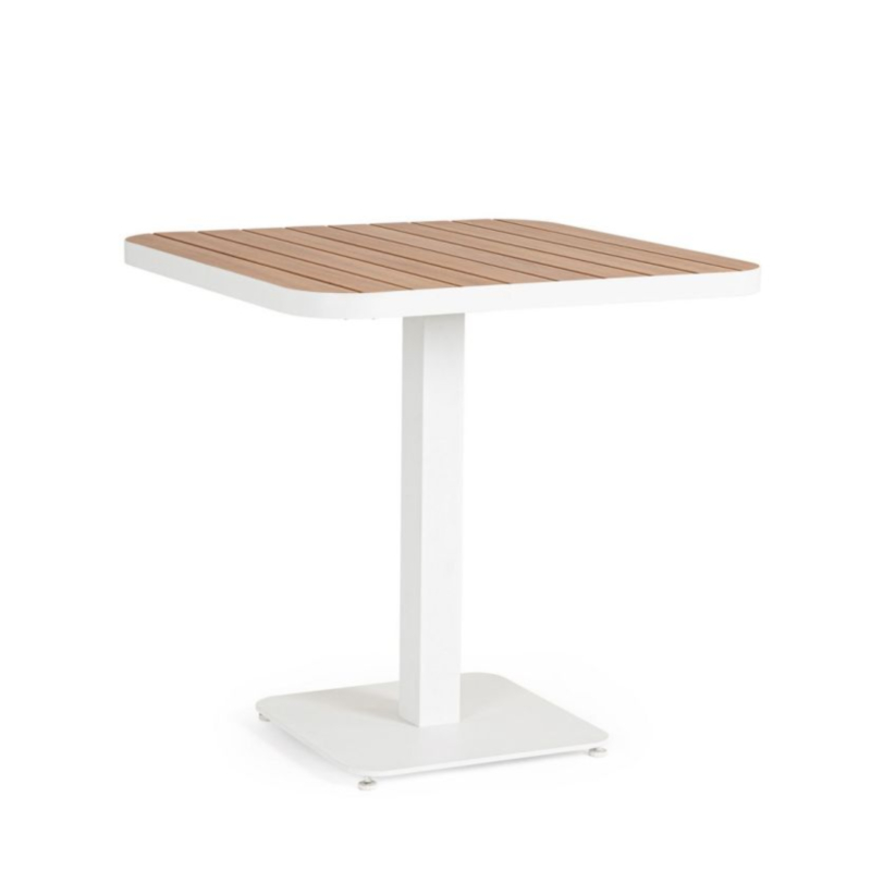 TAVOLO BELMAR 75X75 BIANCO YK11