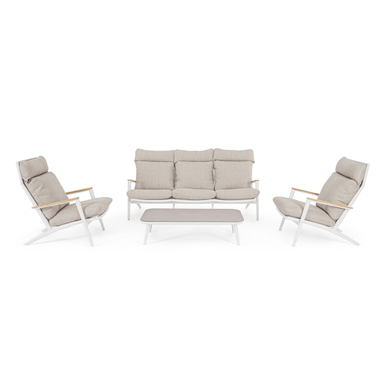 SET4 SALOTTO C-C IBISCO BIANCO WG20