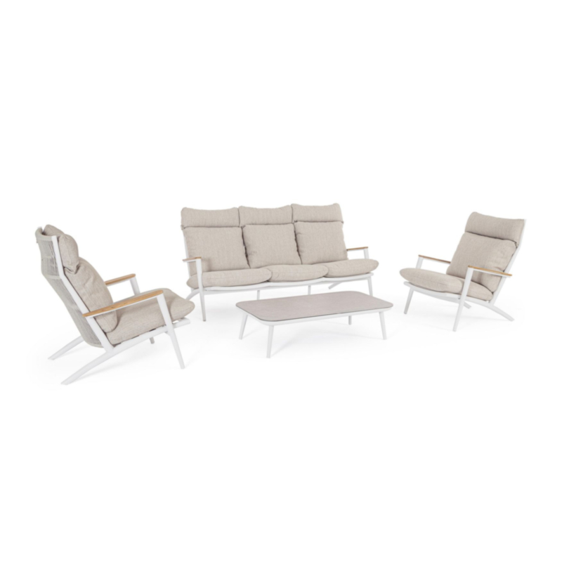 SET4 SALOTTO C-C IBISCO BIANCO WG20