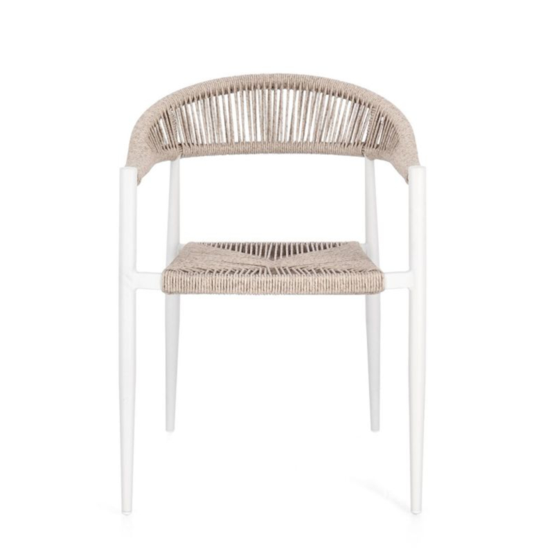 SEDIA C-BR JANDIA BIANCO/BEIGE