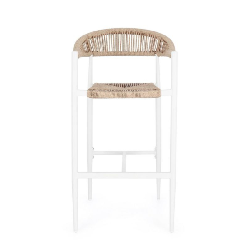 SGABELLO BAR JANDIA BIANCO/BEIGE