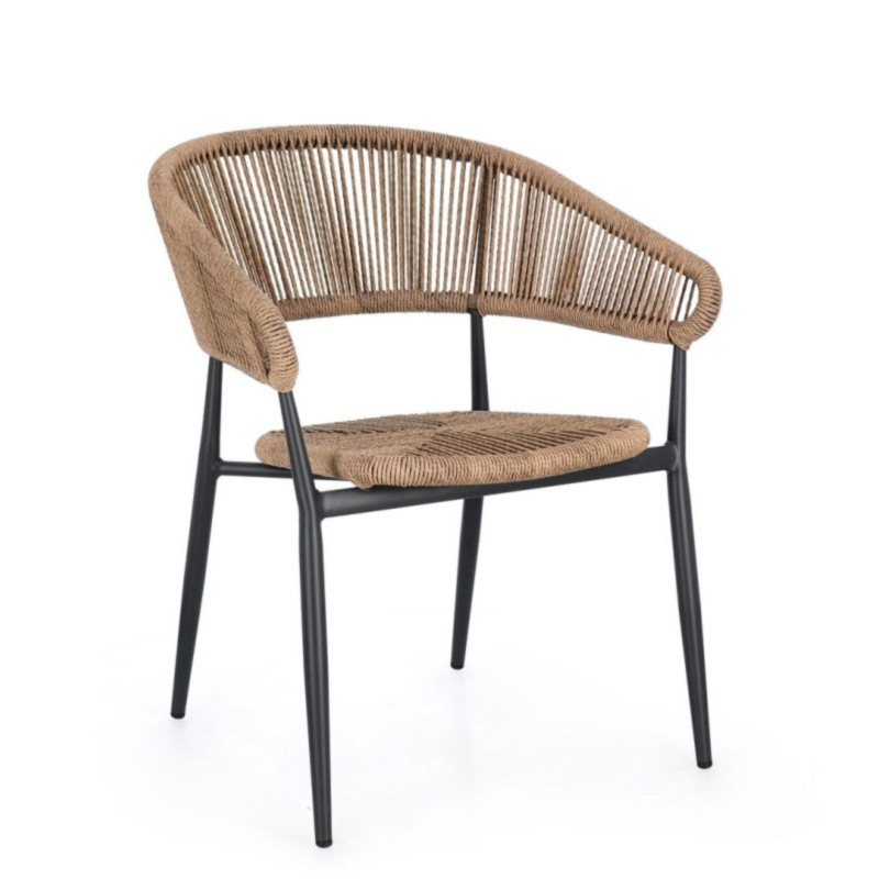 SEDIA C-BR ALGAIDA ANTRACITE/NATURAL