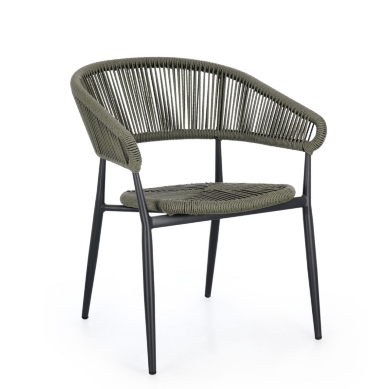 SEDIA C-BR ALGAIDA ANTRACITE/VERDE