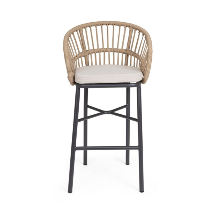 SGABELLO BAR C-C ODIVELAS BEIGE