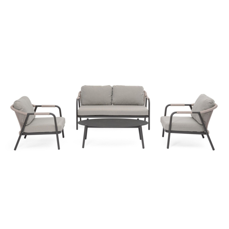 SET4 SALOTTO C-C MIRAVET ANTRACITE/KHAKI