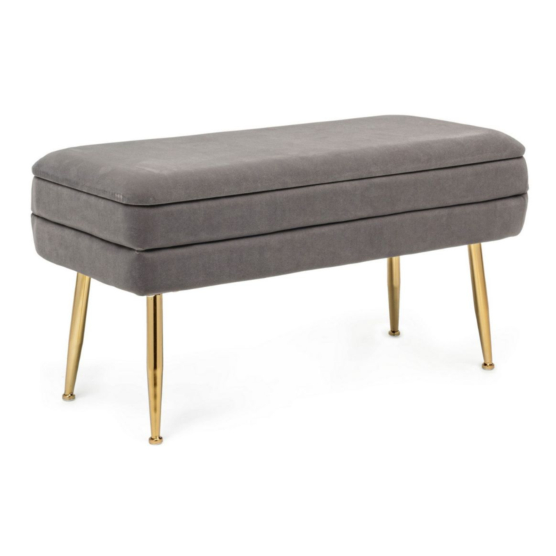 PANCA CONTENITORE GRIGIO SCURO - PAVLINA