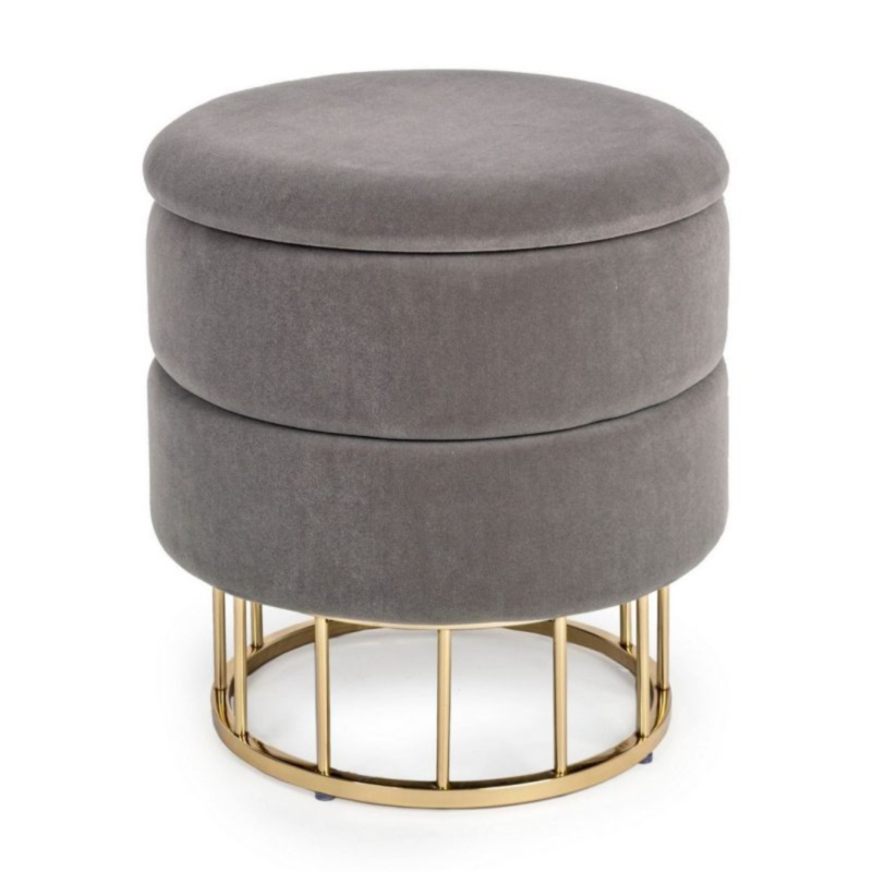 SGABELLO CONTENITORE GRIGIO SCURO - PAVLINA