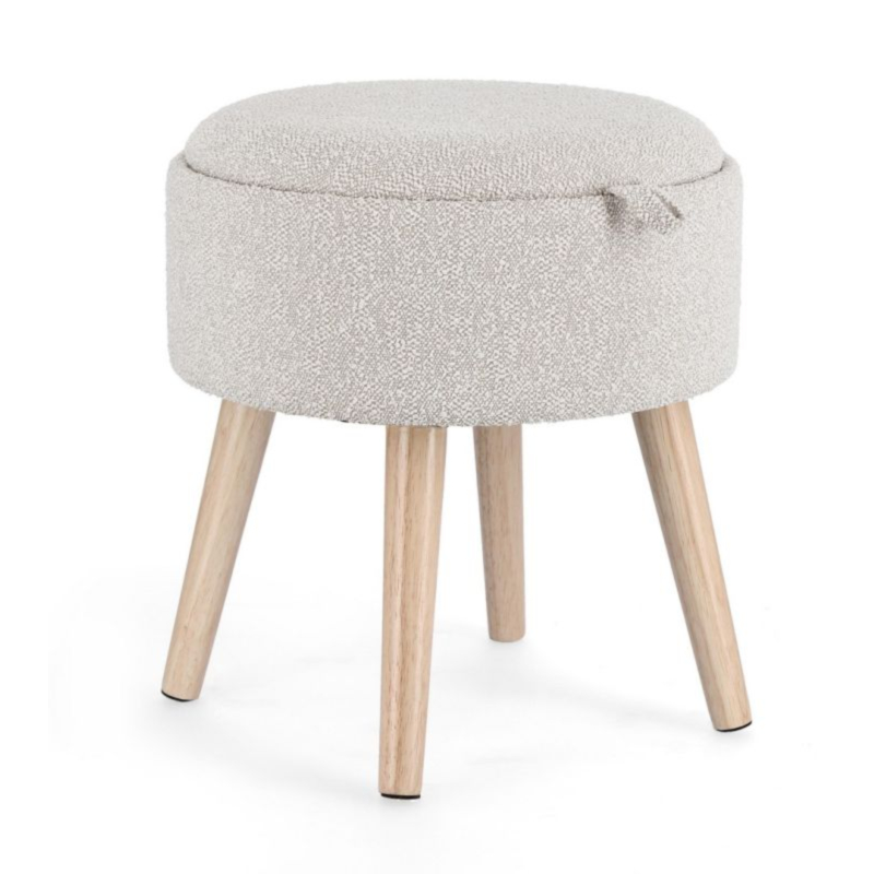 TABURETE CONTENEDOR ZOYA C-BAND GRIS CL