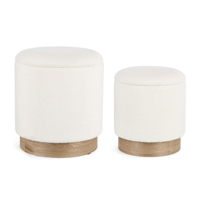 2ER SET POUF M-STAURAUM ZOYA WEISS