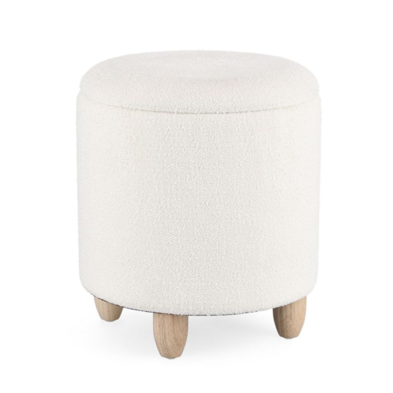 HOCKER M-BEHÄLTER ZENA WEISS