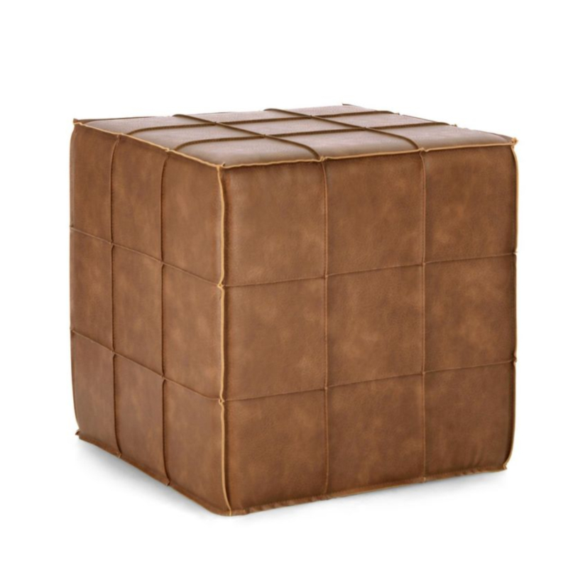 POUF LARISA COGNAC