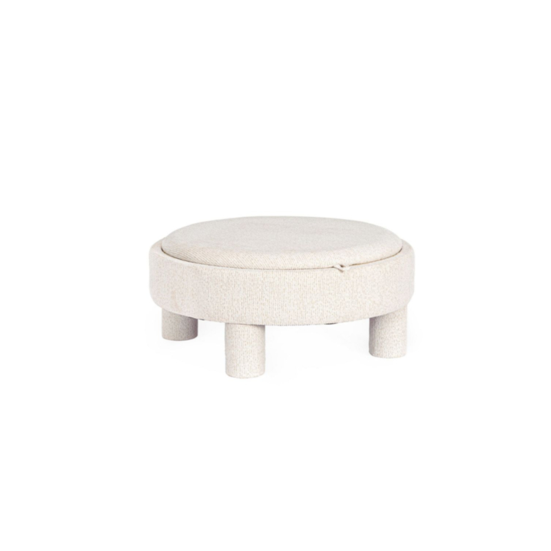 POUF TANYA C-BANDEJA RED BLANCO