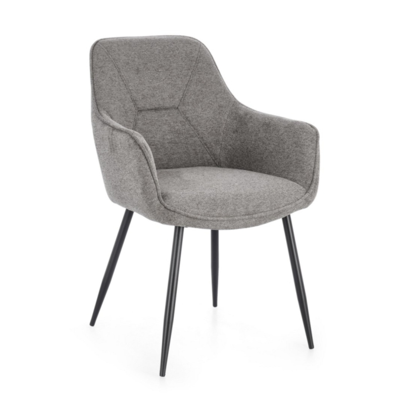SEDIA C-BR CORA SPOT NERO/GRIGIO SCURO
