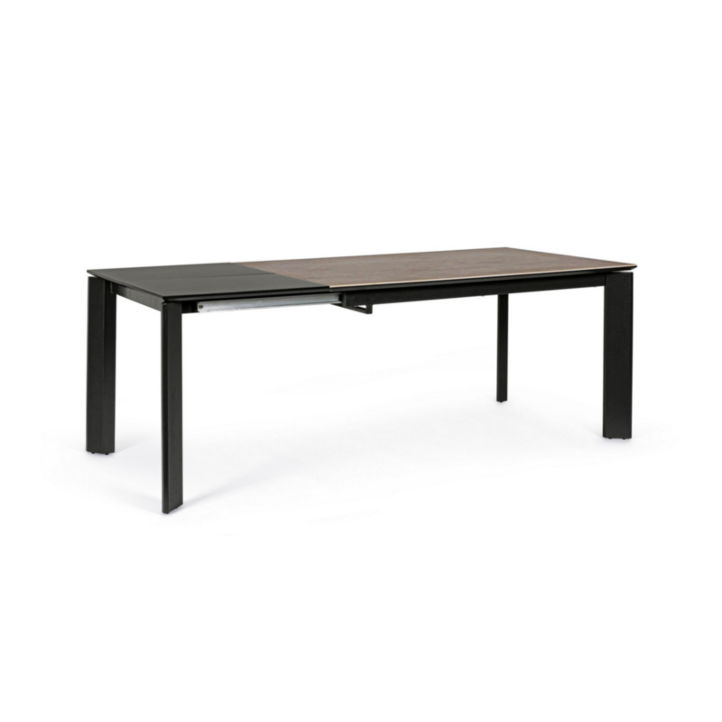 TABLE A-EXT BRIVA GRIS-NOIR 140-200X90