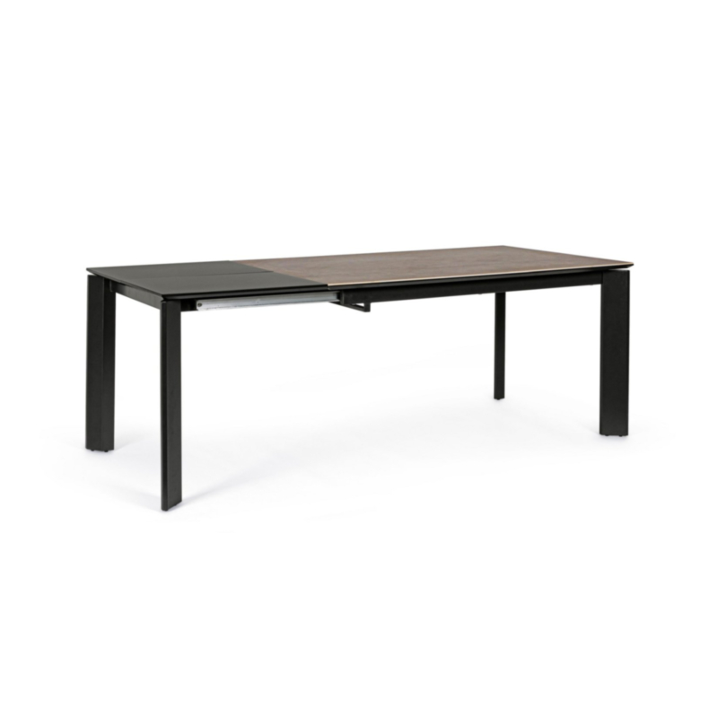 TABLE A-EXT BRIVA GRIS-NOIR 140-200X90
