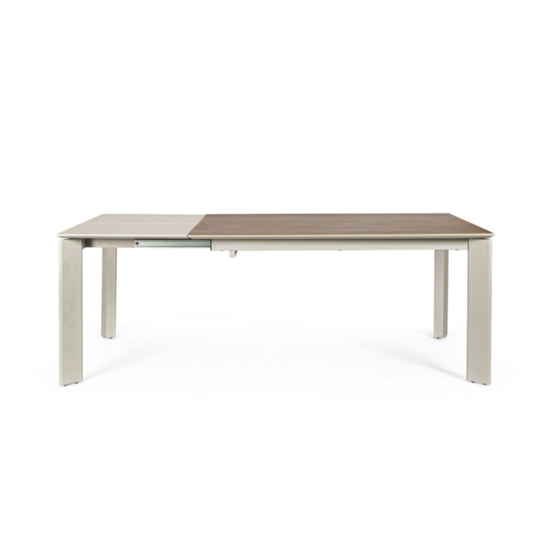 BRIVA GREY-TAUPE EX TABLE 140-200X90