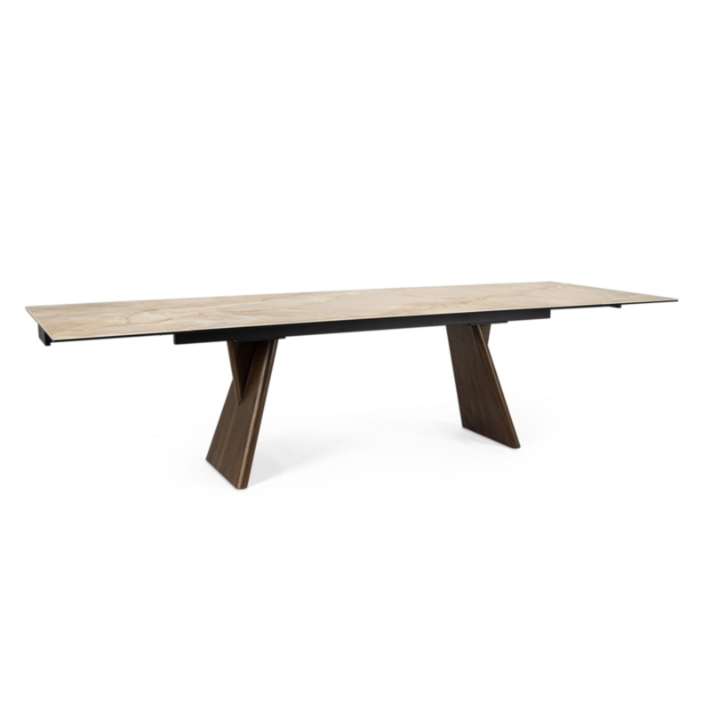 MAIKKI WALNUT/ONYX EXT TABLE 200/300X100