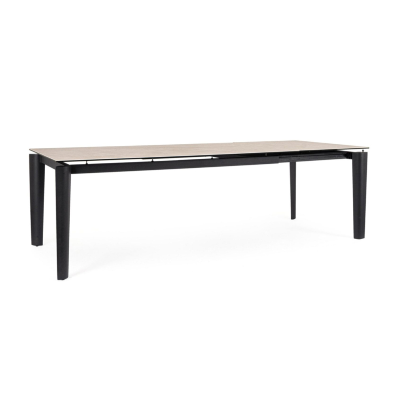 ASIRI BLACK EXTENDABLE TABLE 180/250X100