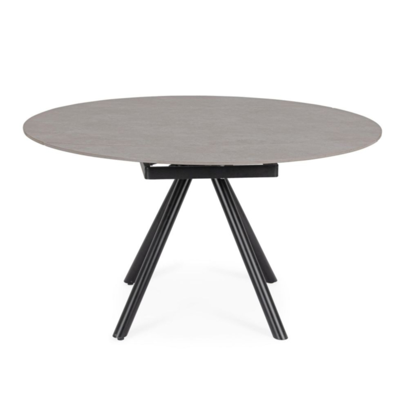 TAVOLO ALL.RAUNI D87/135 NERO/GRIGIO