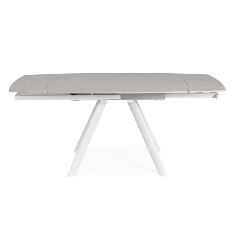 TAVOLO ALL.RAILI 119.5/180X85 BIANC/GR C