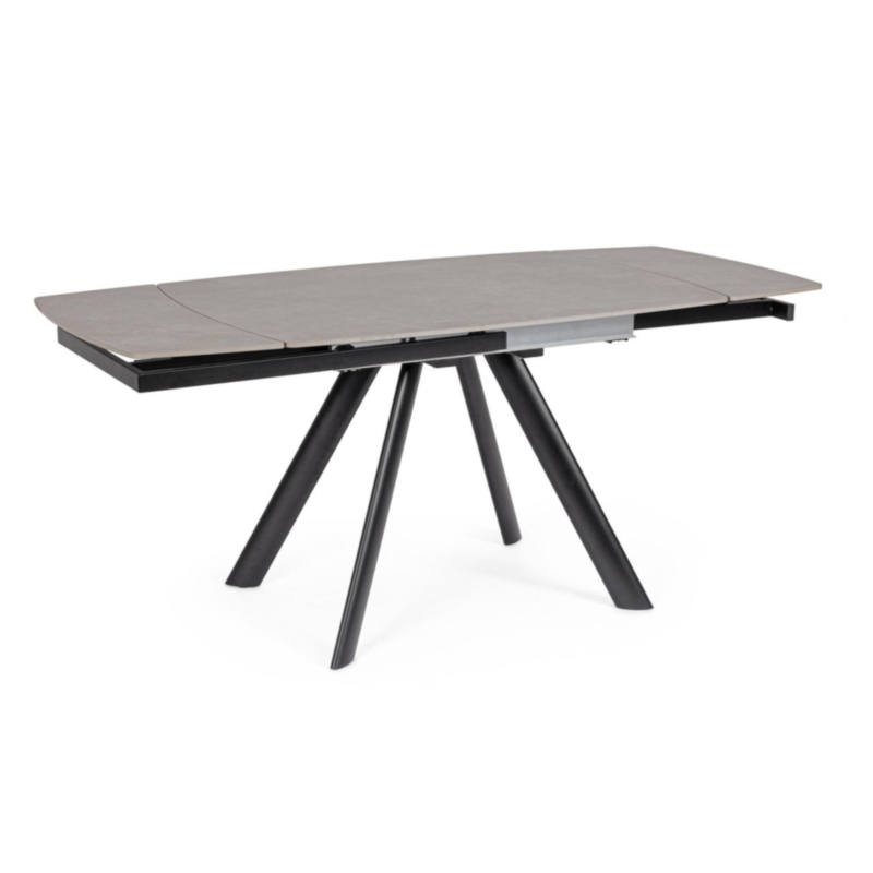 TAVOLO ALL. RAILI 119.5/180X85 NERO/GRIG