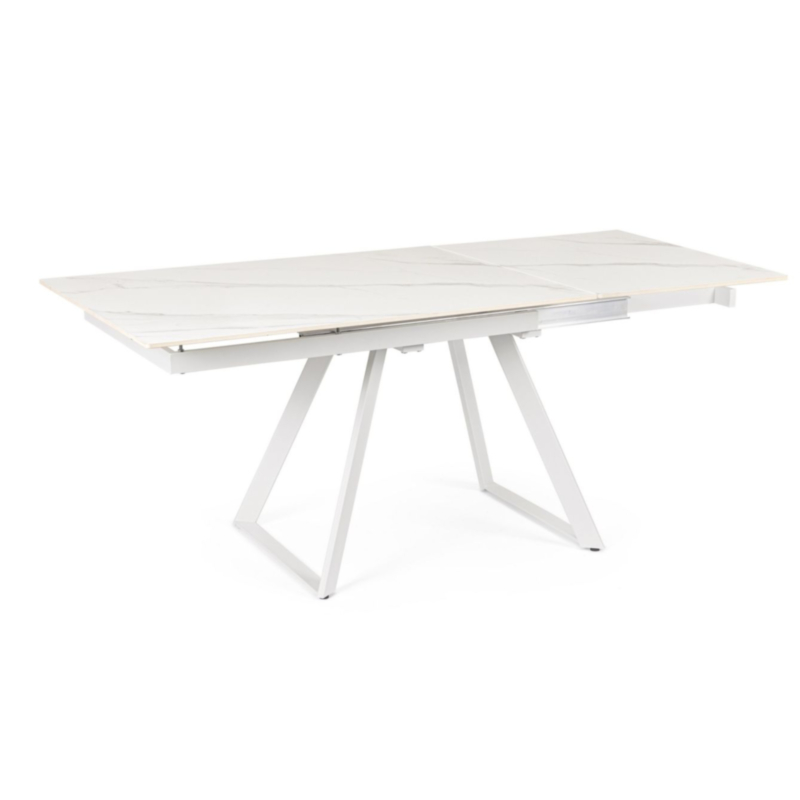 TAVOLO ALL. REETA 120/180X90 BIANCO/BIAN