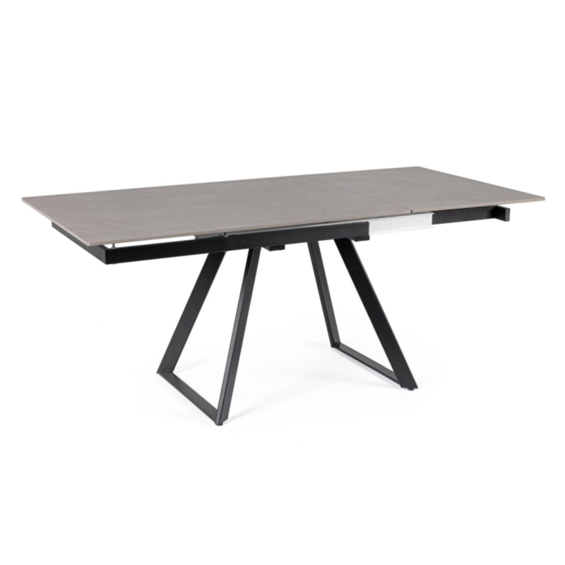 TAVOLO ALL. REETA 120/180X90 NERO/GRIGIO