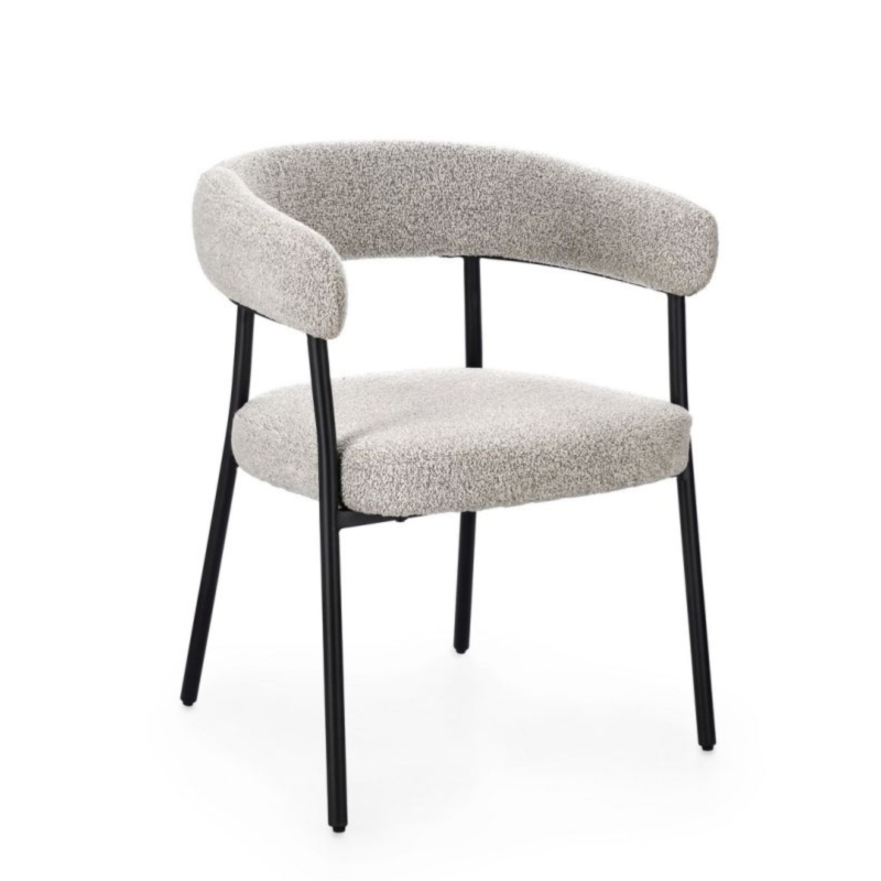 SEDIA C-BR GIAELE NERO/TORTORA
