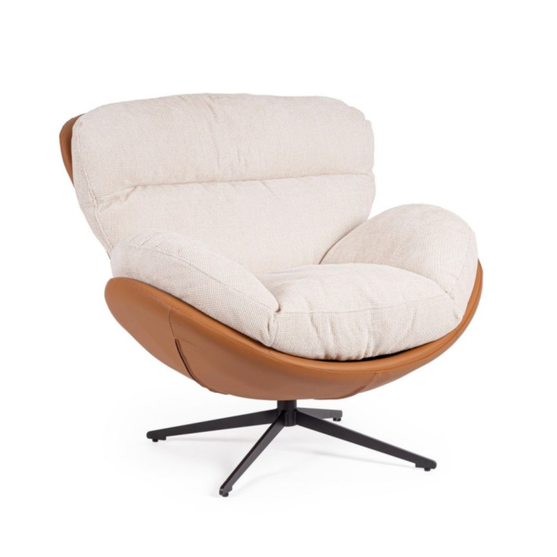 SILLÓN ADINDA HIELO/CUERO