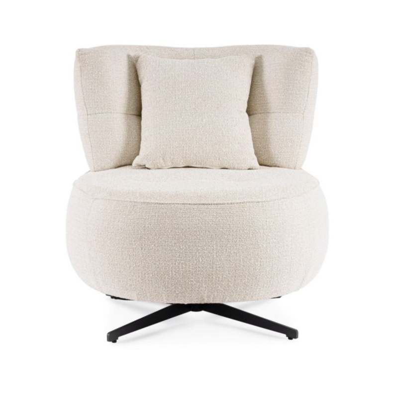 GONNIE ECRU DOTTED ARMCHAIR