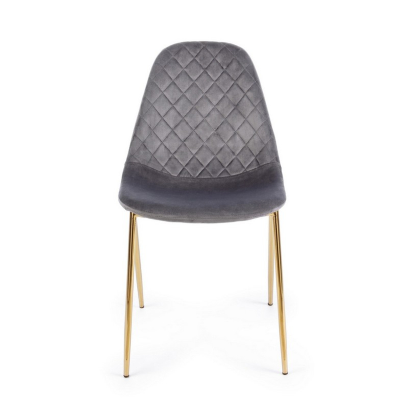 TERRY DARK GREY VELVET CHAIR