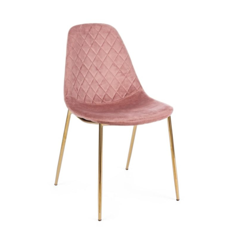 TERRY PINK VELVET CHAIR