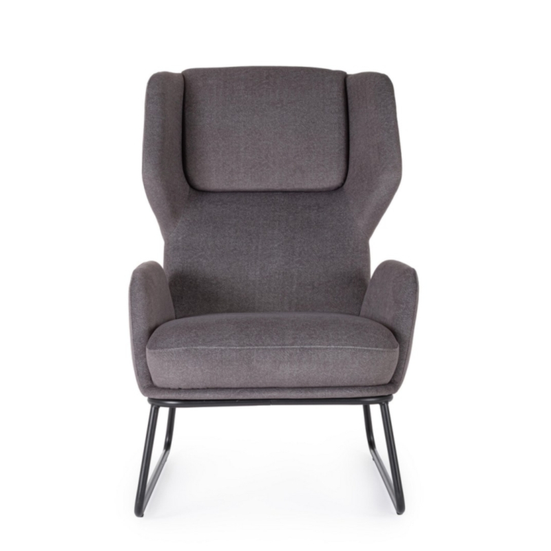 POLTRONA OPHELIA GRIGIO SCURO