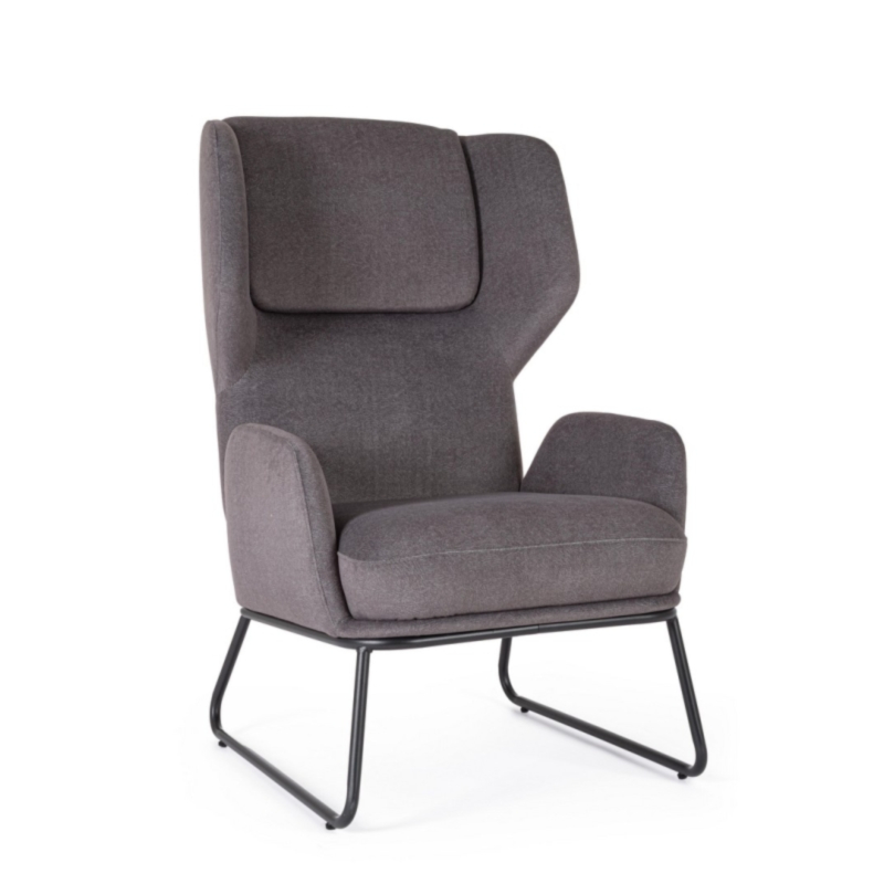 POLTRONA OPHELIA GRIGIO SCURO