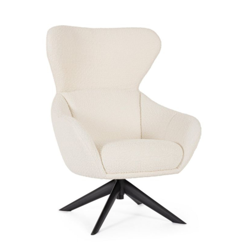 POLTRONA GIREVOLE HAILEY SNOW