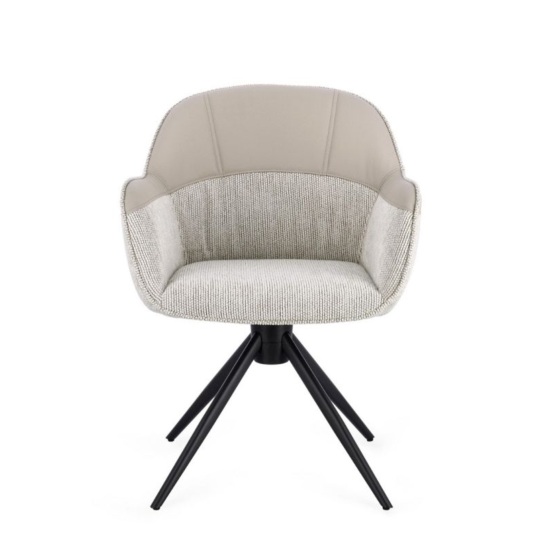 SEDIA C-BR GIREVOLE ISOTTA BEIGE