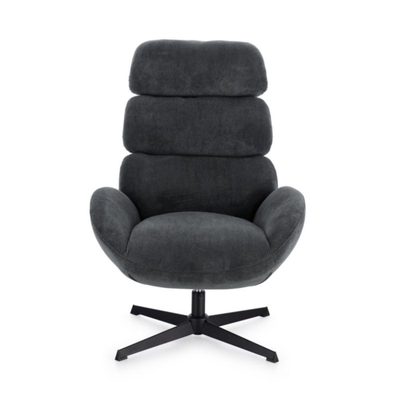 POLTRONA GIREVOLE VIOLANTE NERO