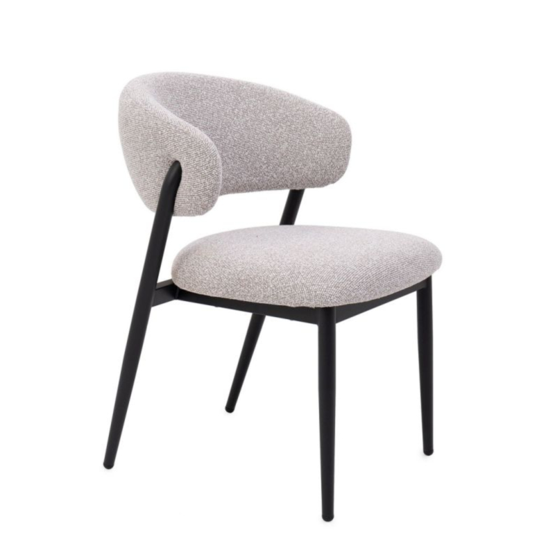 CHAISE CASSANDREA NOIR/GRIS