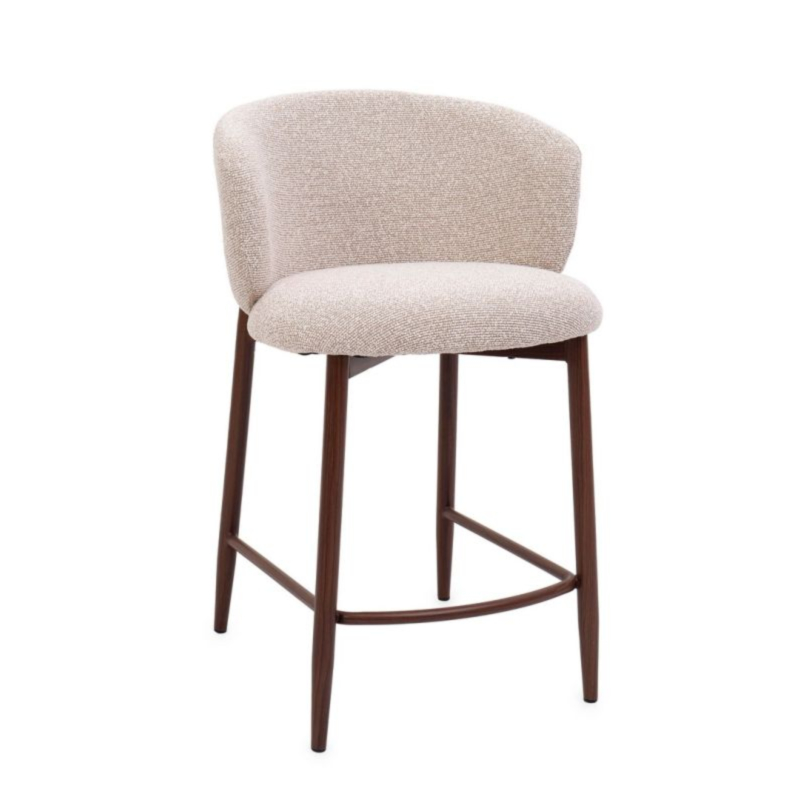 SGABELLO CUCINA AMALIA NOCE/BEIGE