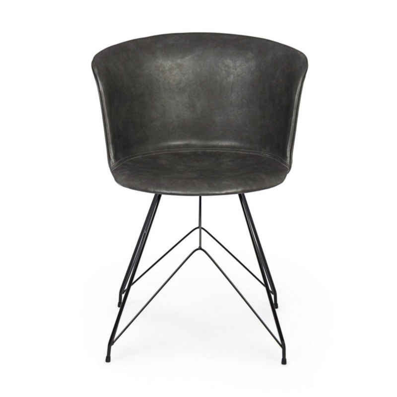 CHAISE LOFT PU ANTHRACITE VINTAGE