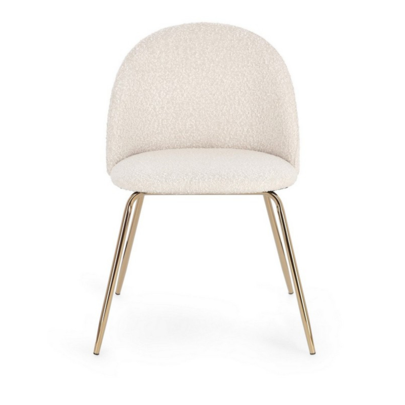 TANYA GOLD/IVORY CHAIR