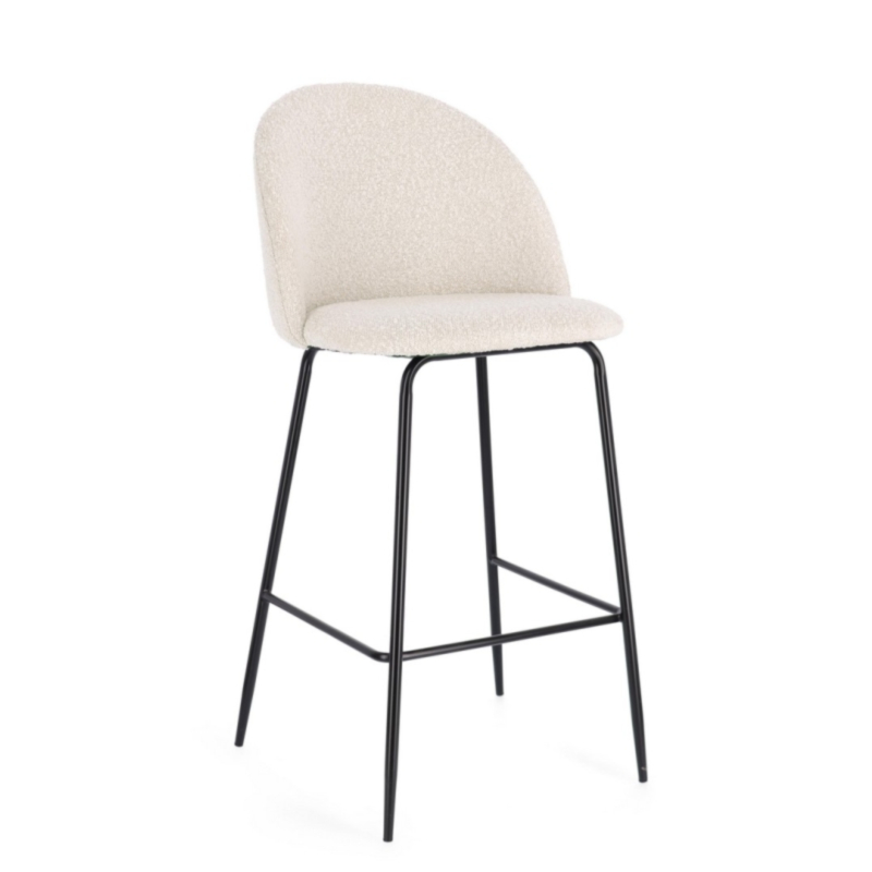 TABURETE BAR CARRY NEGRO/MARFIL