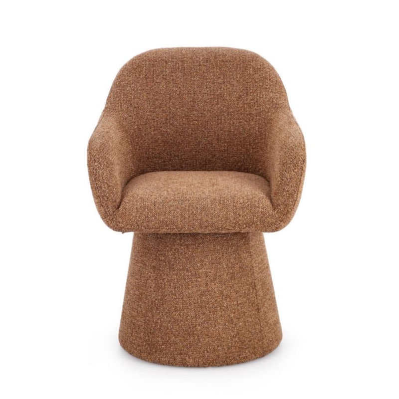 POLTRONA GIREVOLE ANTARA TERRACOTTA